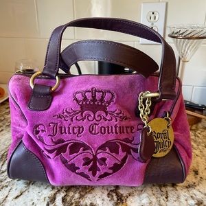 Vintage Juicy Couture Purple Velour Y2K Purse